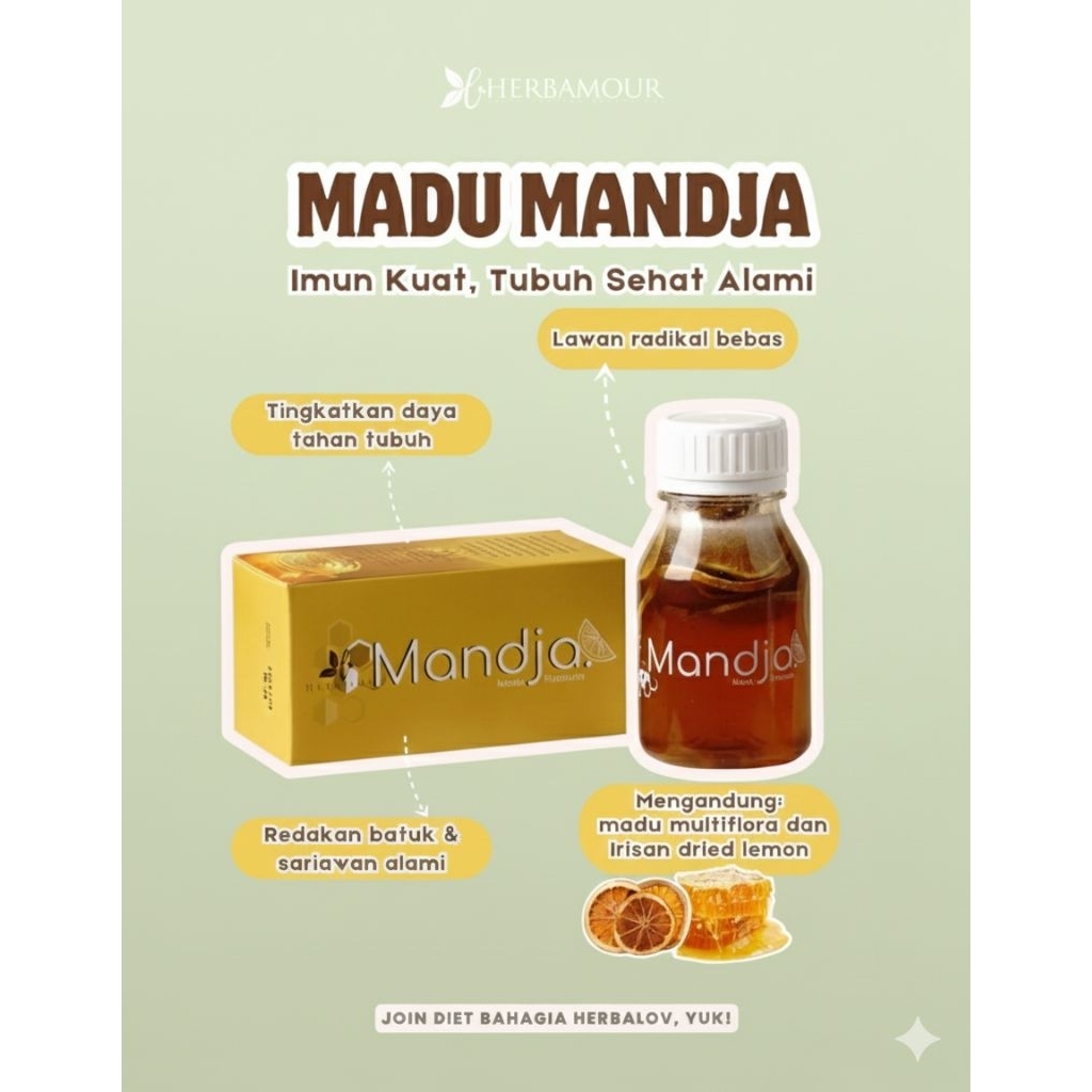 MADU MANDJA HERBAMOUR DENGAN LEMON KERING
