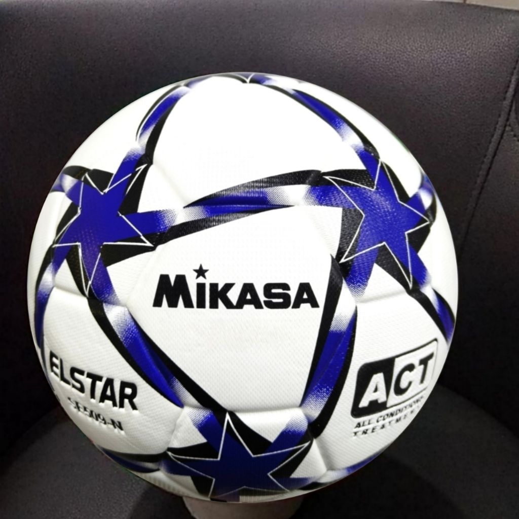 MIKASA Bola Sepak Kaki Mikasa Elstar Kualitas Dewasa Ball Sepak Mikasa Size 5 Free Pentilator Bola