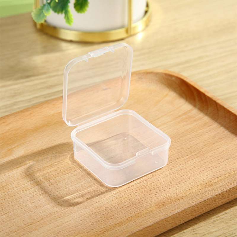 Kotak Perhiasan Plastik Mini Transparan / Kotak Obat / Kotak Aksesoris Kecil / Jewerly Box Mini