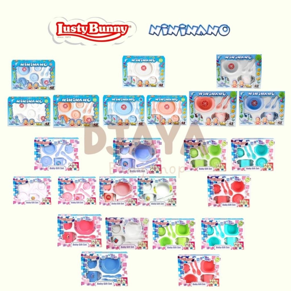 NININANO Feeding set small 5in1 NN-8001 / NN-8002 / NN-8003 / NN-8004 Medium 6in1 NN-8101 Medium 7in