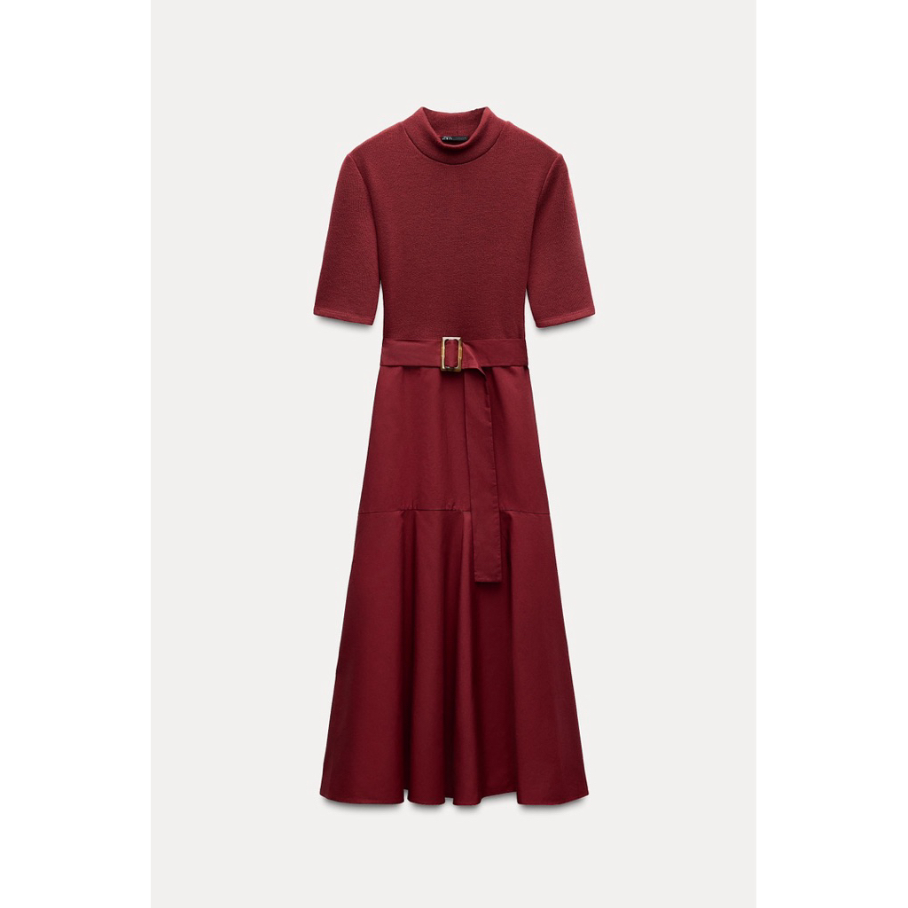 Zara Maroon Dress Baju Terusan Zara Merah Maroon