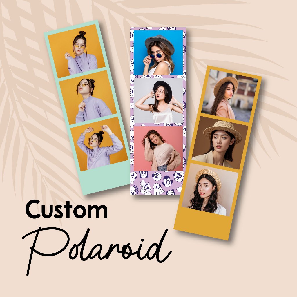 Foto Polaroid Strip 3 Foto Polaroid Panjang Ukuran 5 X 15