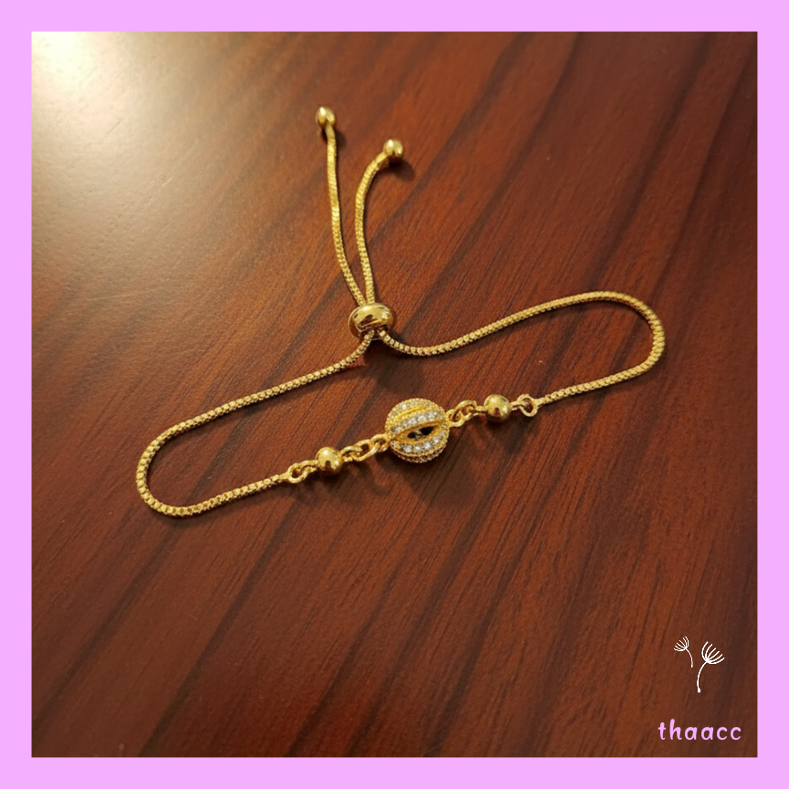 Gelang serut fashion wanita xuping model bola terbaru gold