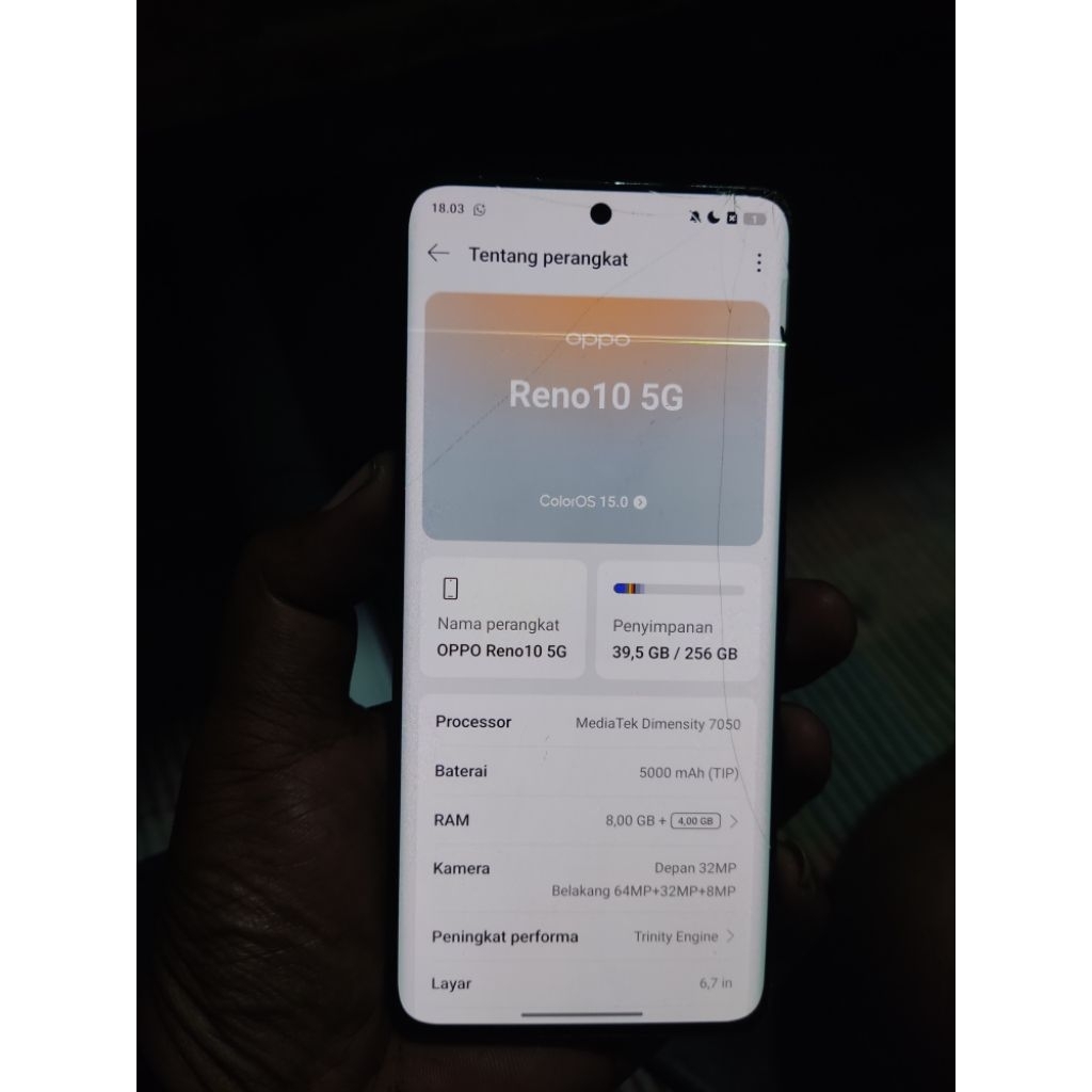 LCD Reno 10 5g Minus