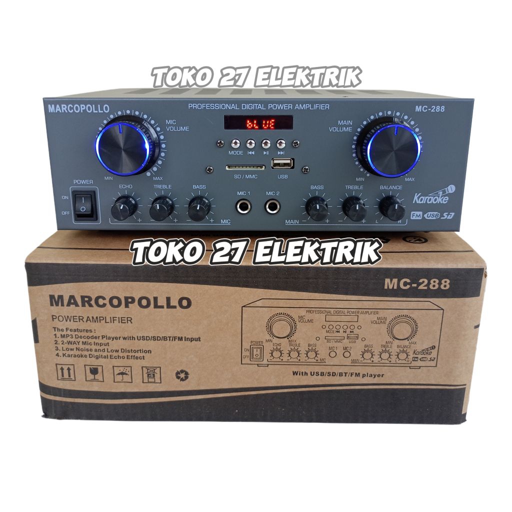 Amplifier Bluetooth Karaoke Marcopolo MC 288
