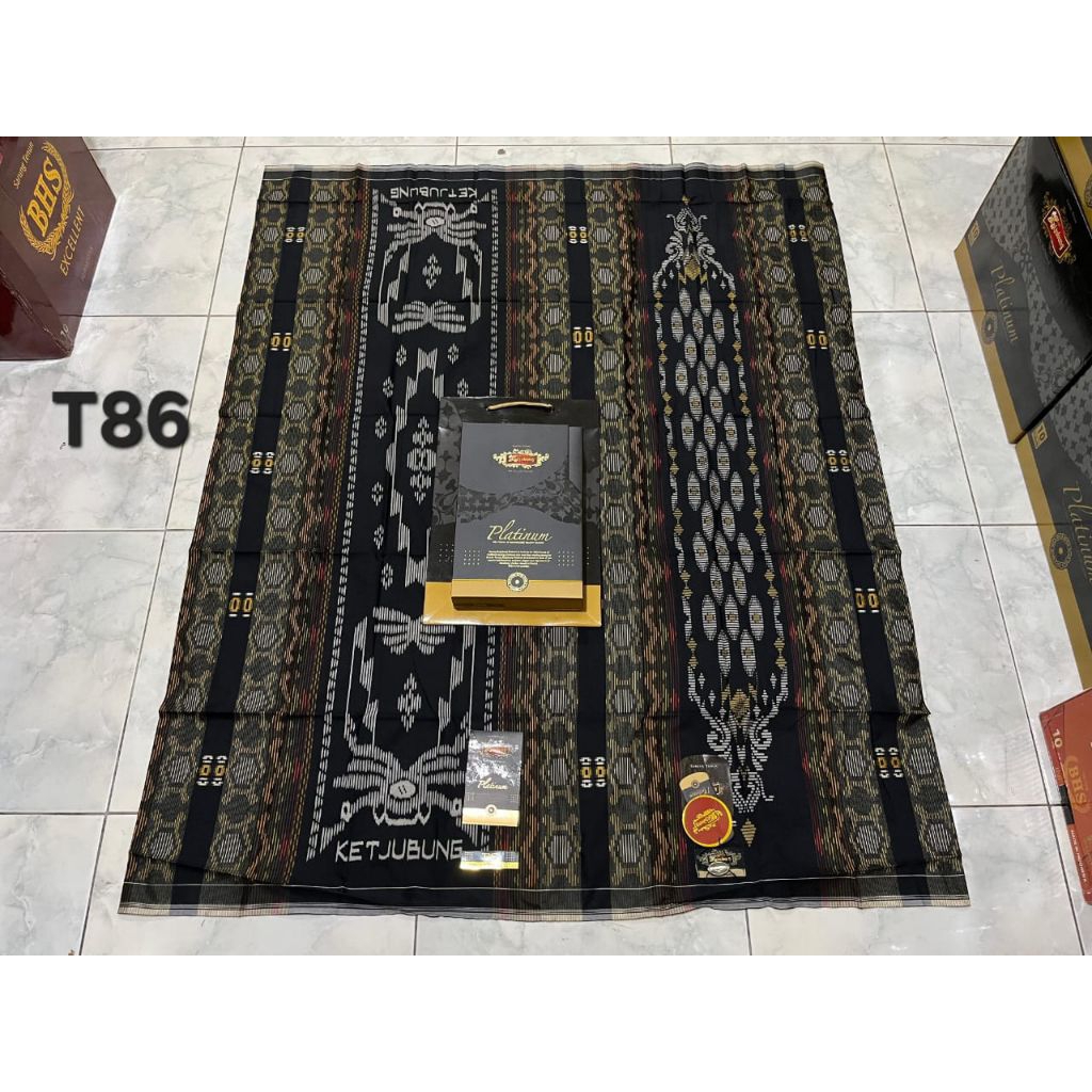 Sarung Ketjubung Platinum Tis & Dis Gold