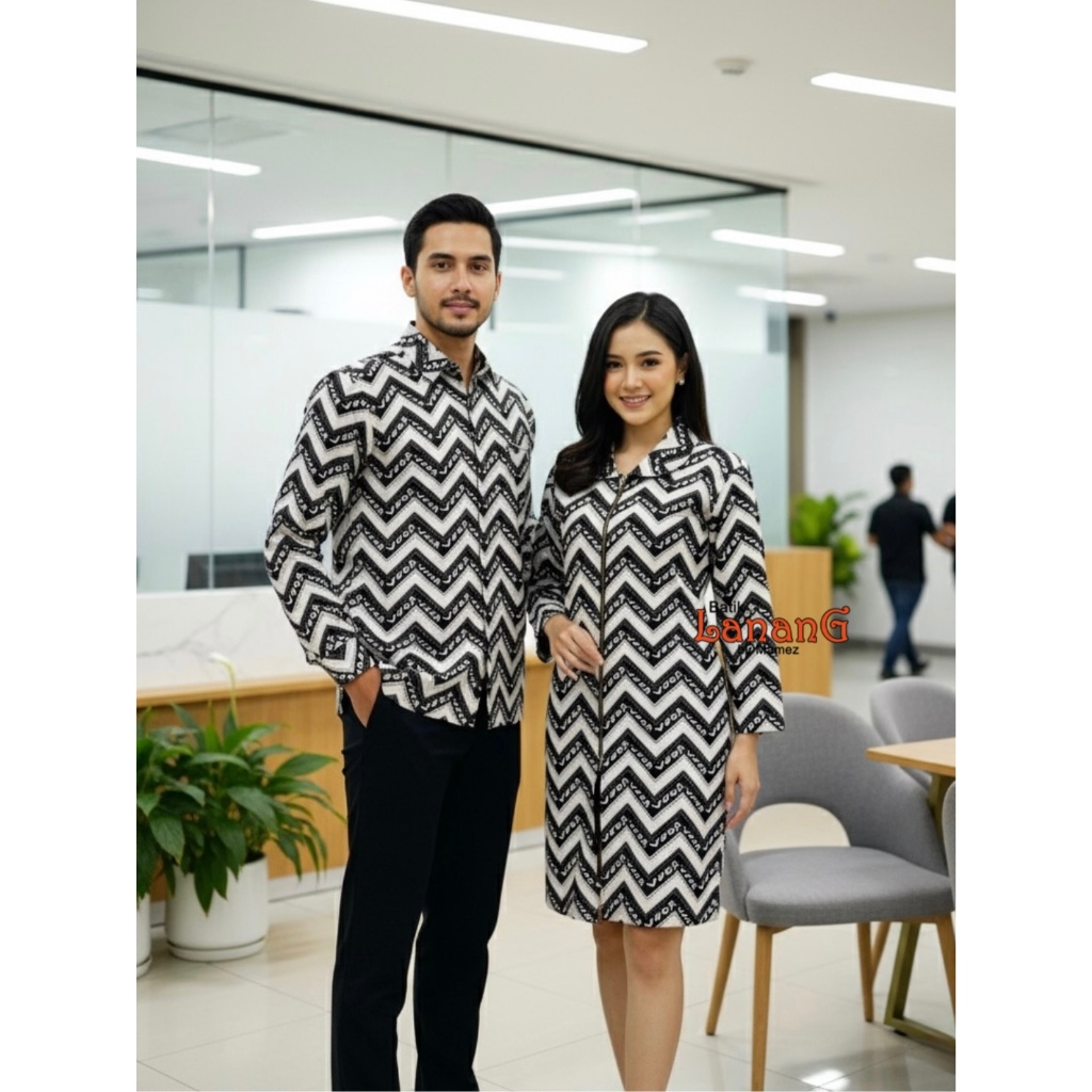 Couple Batik Sarimbit Kode Mangkasara 3 & 4 by Batik Lanang Mamez Batik Lontara Batik Makassar
