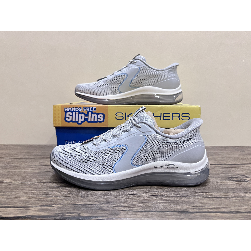 Sepatu Olahraga Running Skechers Sport Skech Air Element 2.0 Sairo Gray Blue 232862/GYBL Original