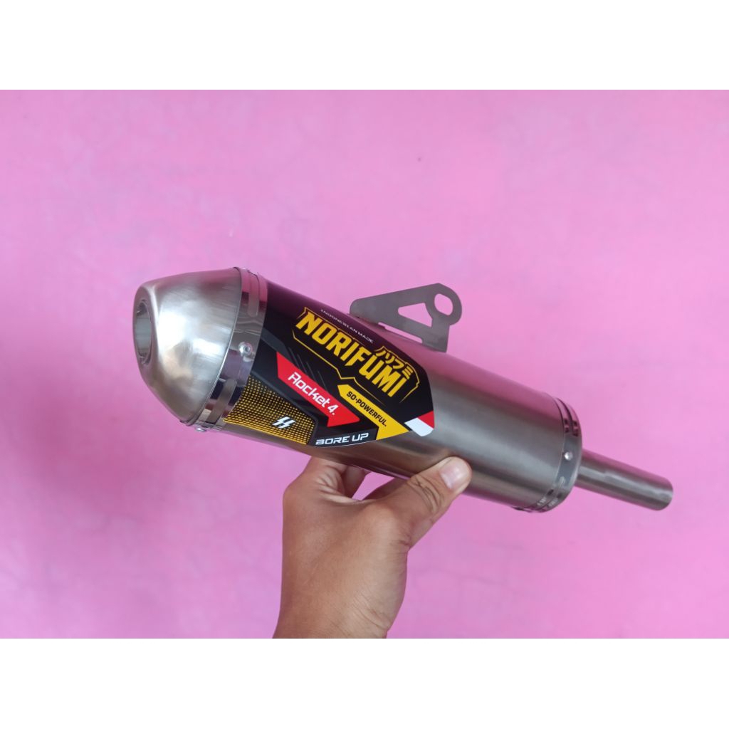 norifumi exhaust canister/arraster for motorcycle 2 stroke ts125 ts100 kmx125 dt100