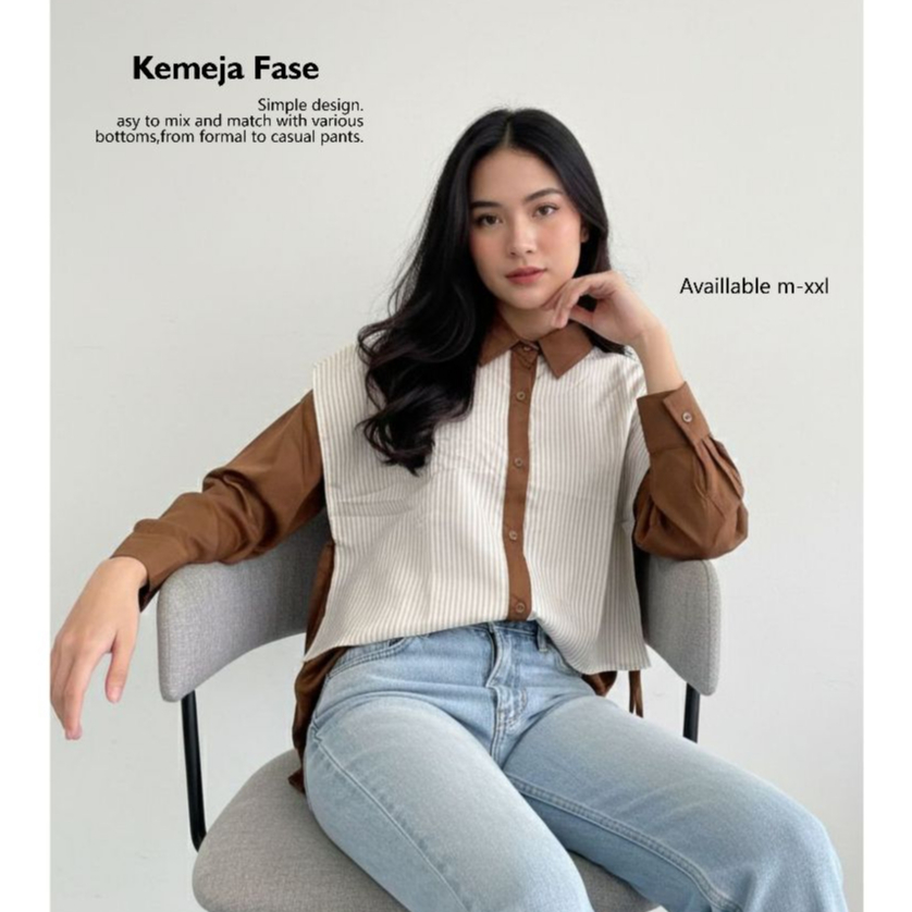 Kemeja Cewek Terbaru Kemeja Salur Kemeja Cewek Salur Kemeja Cewek Kombinasi Kemeja Cewek Motif Terab