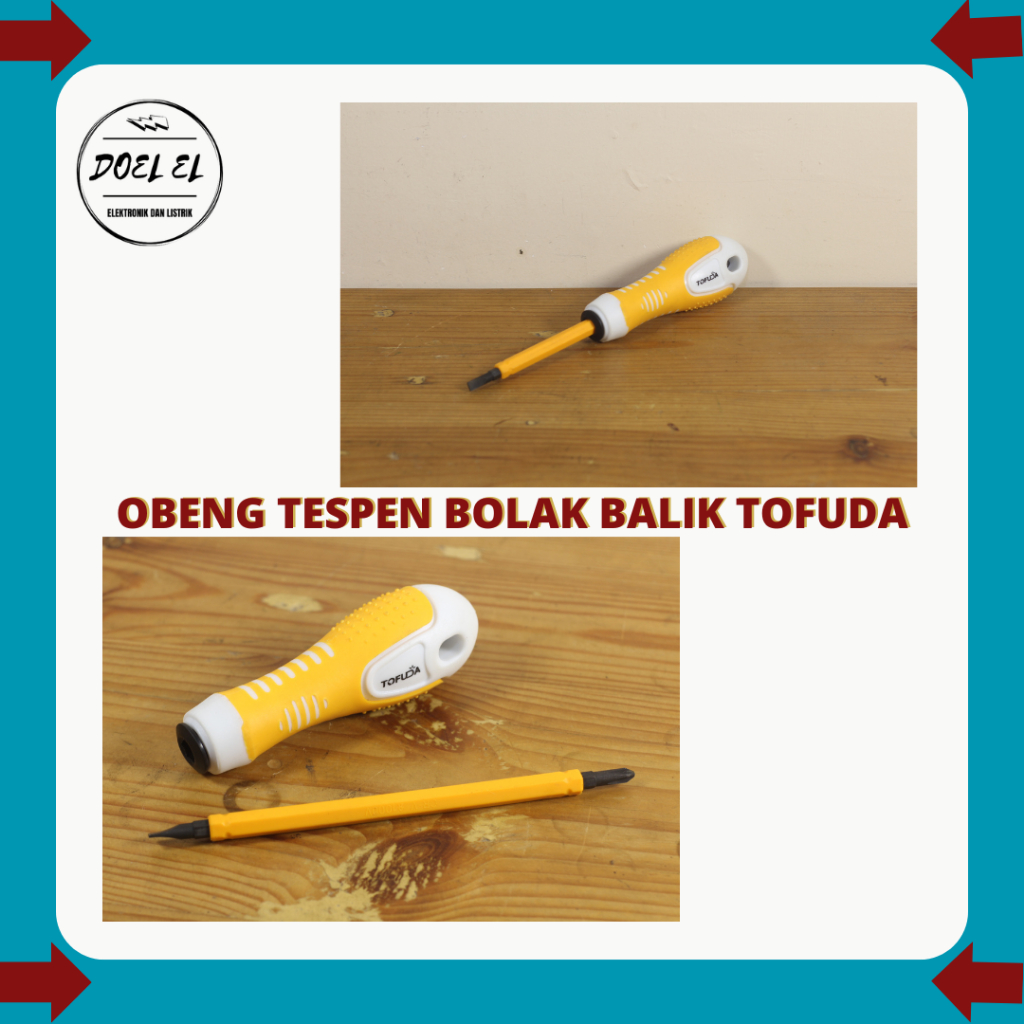OBENG TESPEN BOLAK BALIK TOFUDA PANJANG 17CM