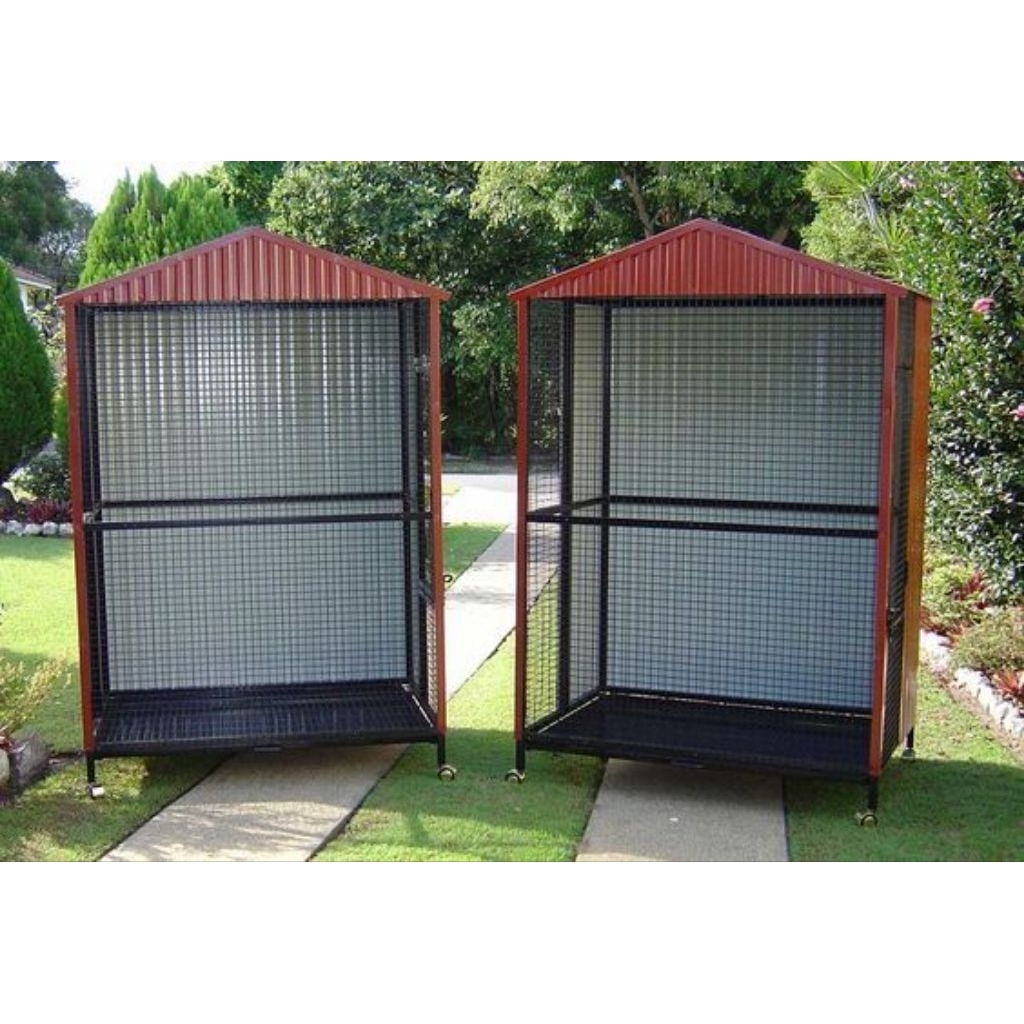 Aviari Mini Outdoor Anti Karat – Kandang Burung Hias Kuat, Kokoh, Aman & Tahan Cuaca