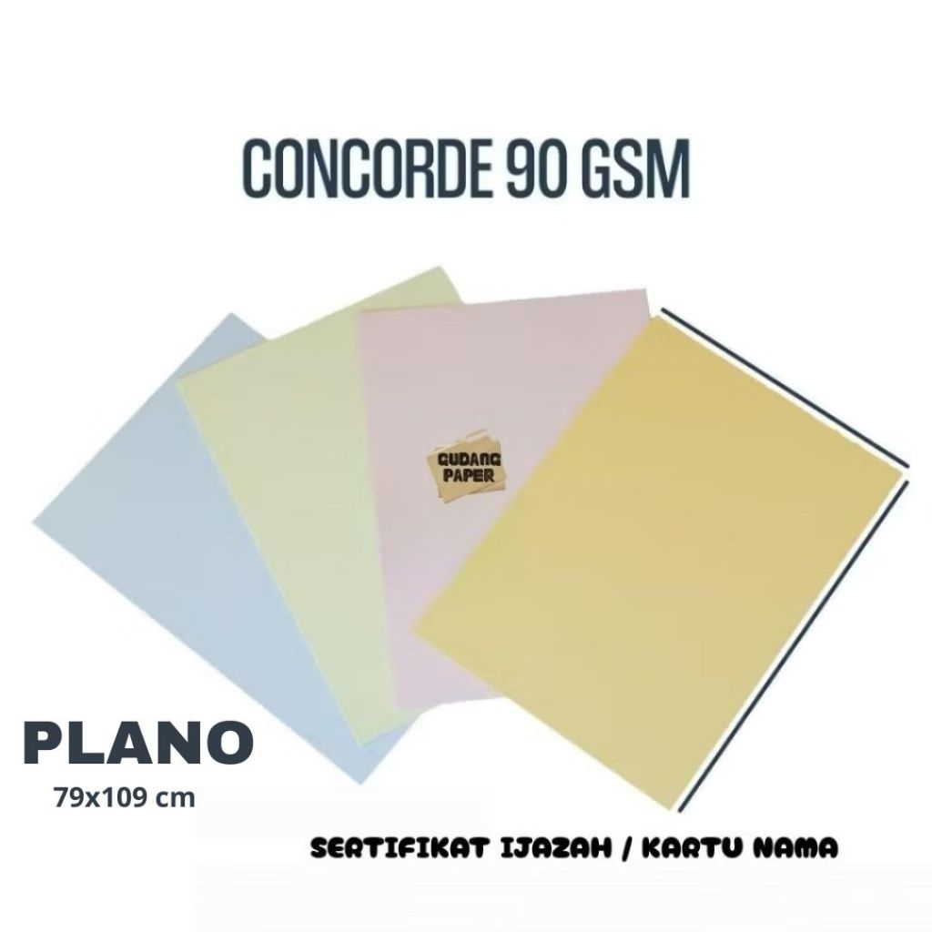 Kertas Concorde 90 gsm 1 plano / Kertas Concorde 90 gsm 79x109