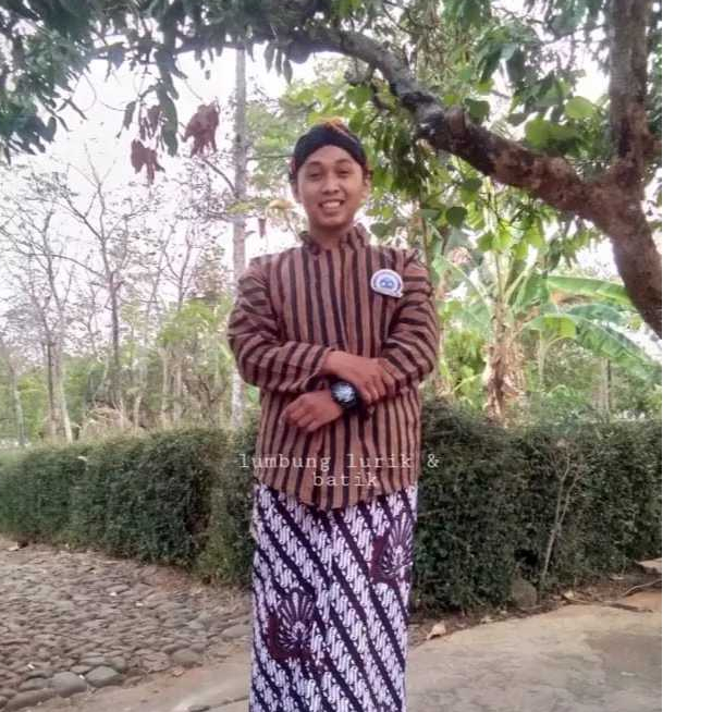 Setelan Baju Lurik Jawa Pria / Sorjan Lurik Pria  Bonus Blangkon / Baju Adat Jawa Khas Jogja Solo