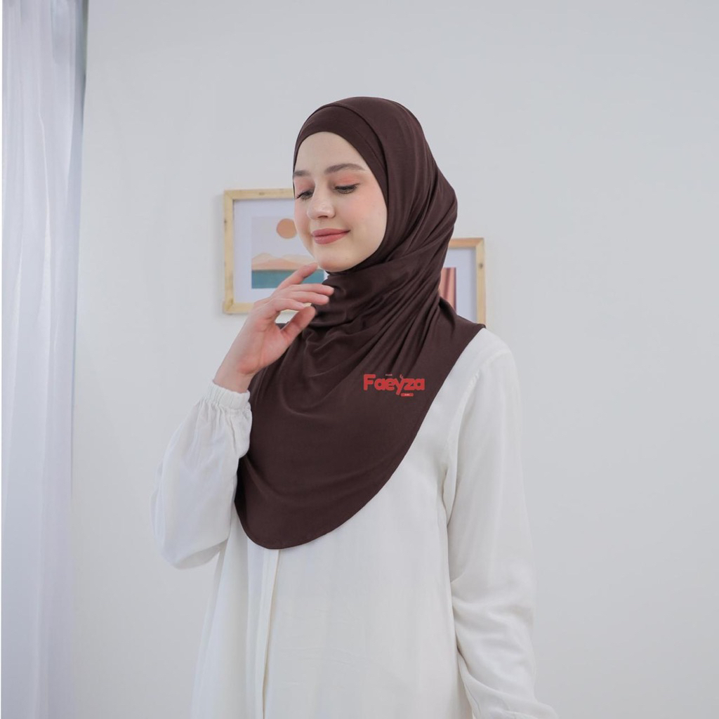 Faeyza Alwa - Hijab Instan Bergo Huma Kaos Rayon Mleyot