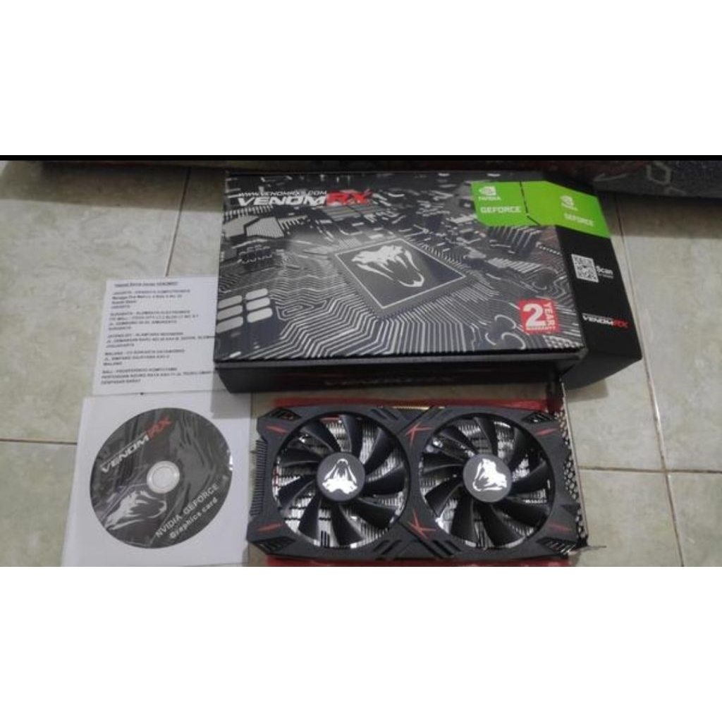 NVIDIA GTX VenomRX 1060 6GB 192bit DDR5 Dual Fan