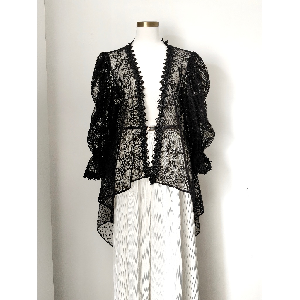 minimalistyle - RAYYA Long Outer Squins Raya Lebaran Brokat Tille Renda Silk Shimmer Squin