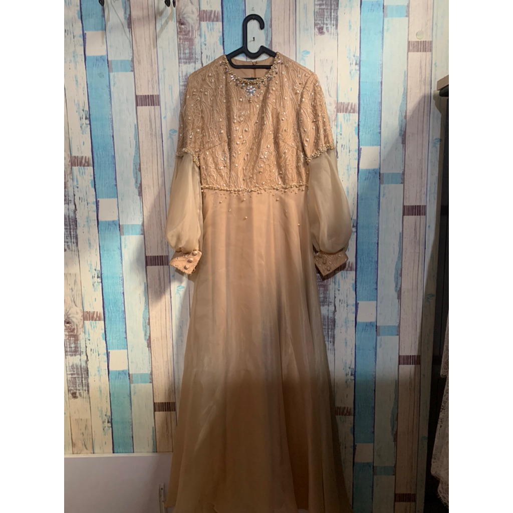 preloved gaun organza