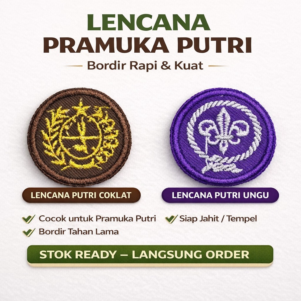 Perlengkapan Pramuka (Kitri Putri & Tunas Kelapa Putri, Kitri Pramuka Putra Dan Wosm Pramuka Putra)