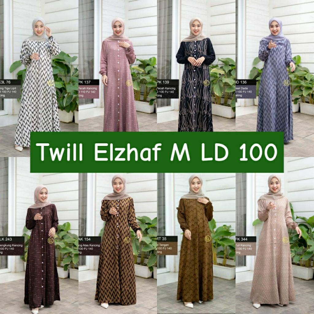 Gamis twil ORI elzhaf batik Pekalongan