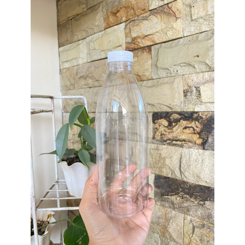 PAKET ISI 10. Botol plastik cantik 600ml — simpel, bening, dan elegan Cocok buat usaha minuman kekin