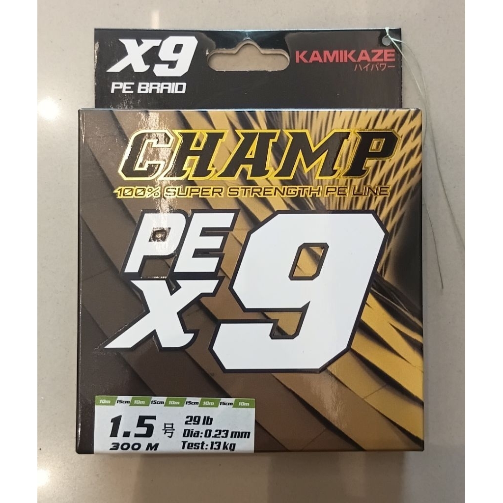 PE Kamikaze Champ x9-300m Lime Green