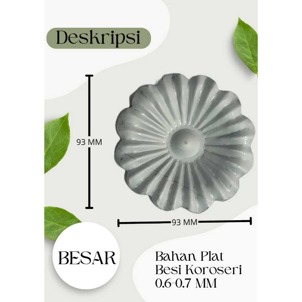MATAHARI BESAR/ORNAMENT PAGAR BESI/BAHAN PLAT BESI