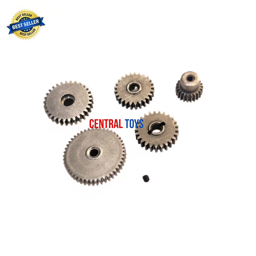 MJX H12Y H12Y + plus H12P gearbox gear set 5pcs besi baja part up grade gearbox gear / gir girbok