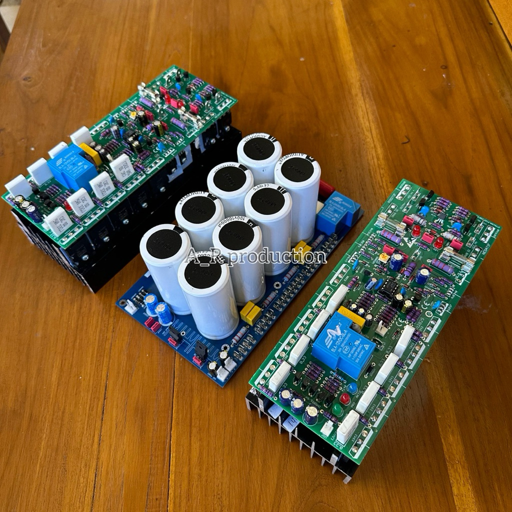 2.pcs driver power class H mini lengkap psu 8 elco 100v 10000uf Audiovox komplit Softstart/protector