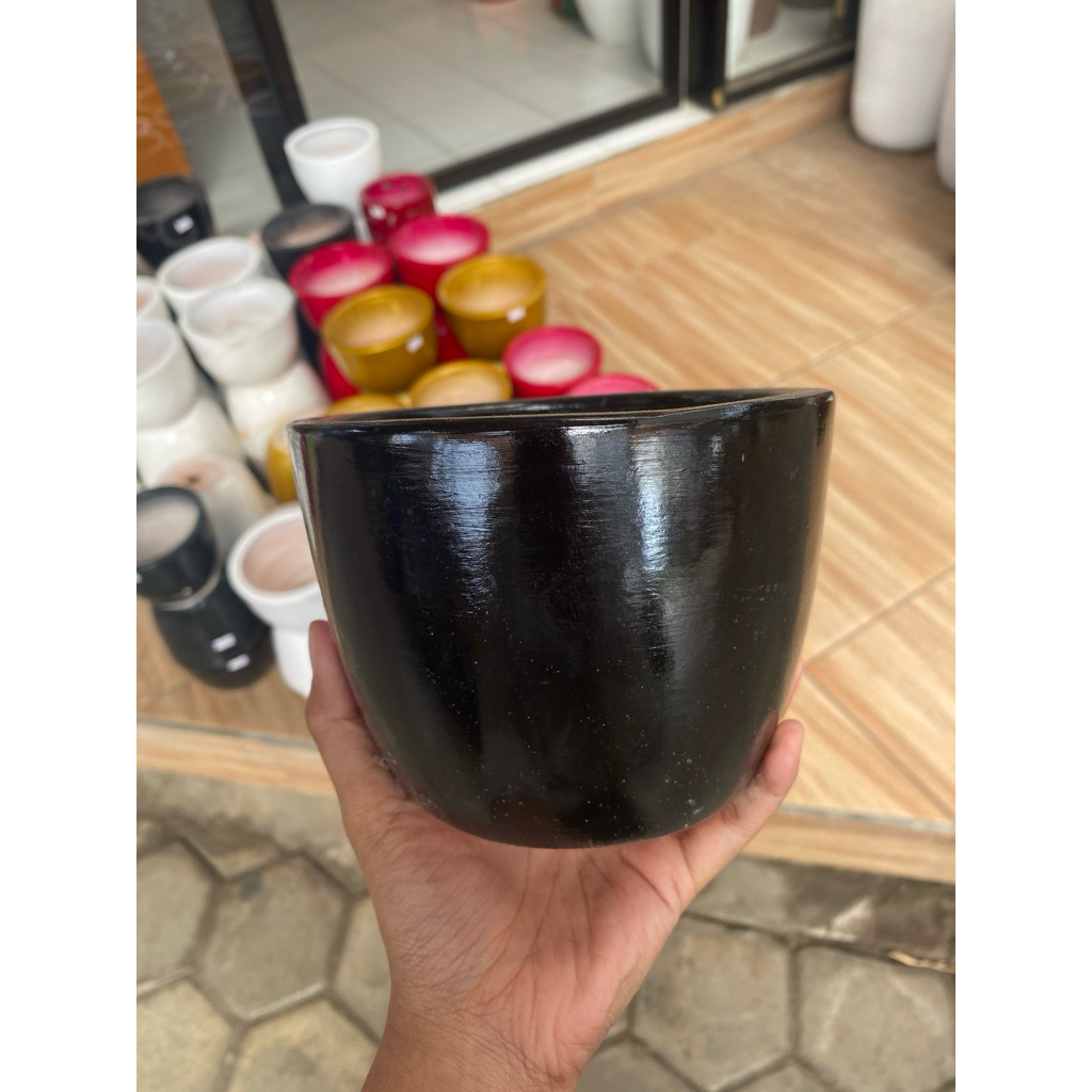 Pot gerabah cat duco - pot gerabah - KHUSUS INSTANT