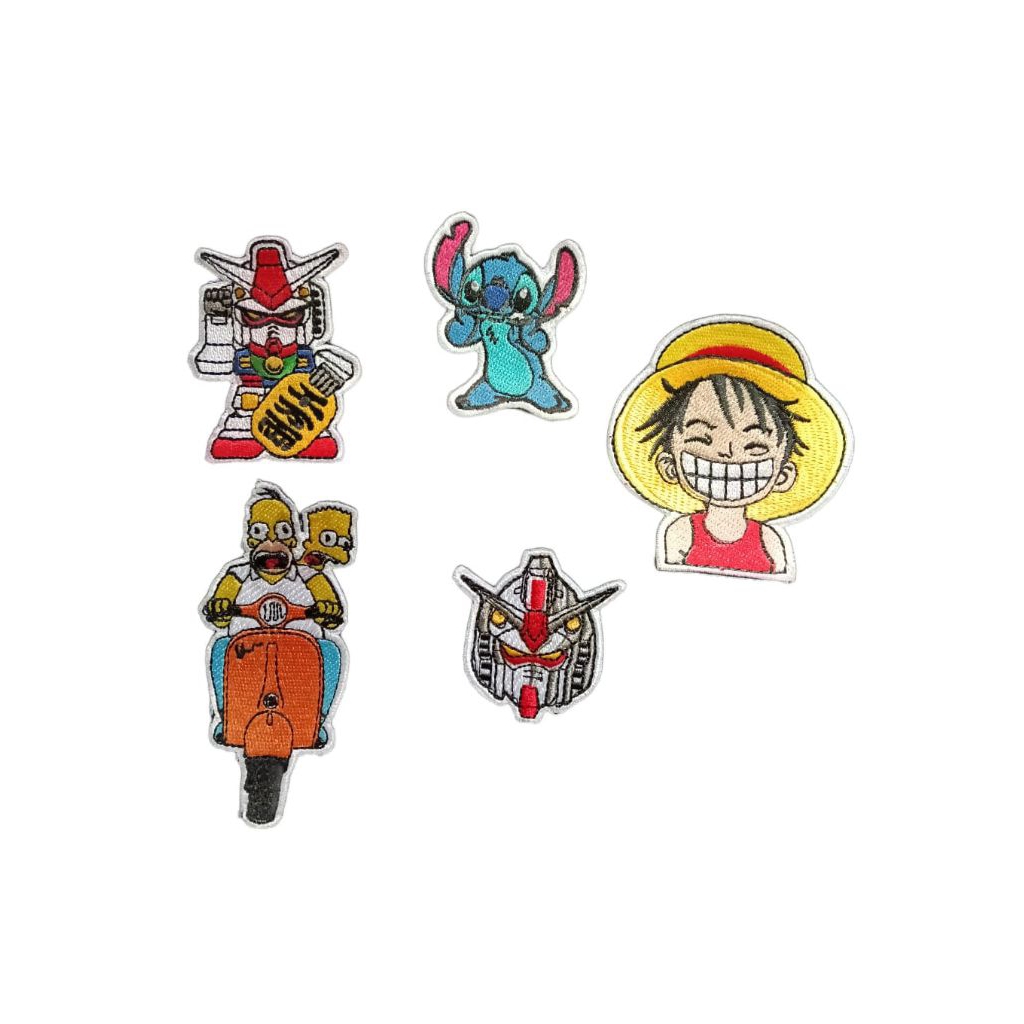 Patch Karakter Bordir Velcro