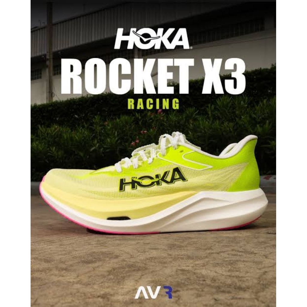 Hoka one rocket x3 sunlight neon