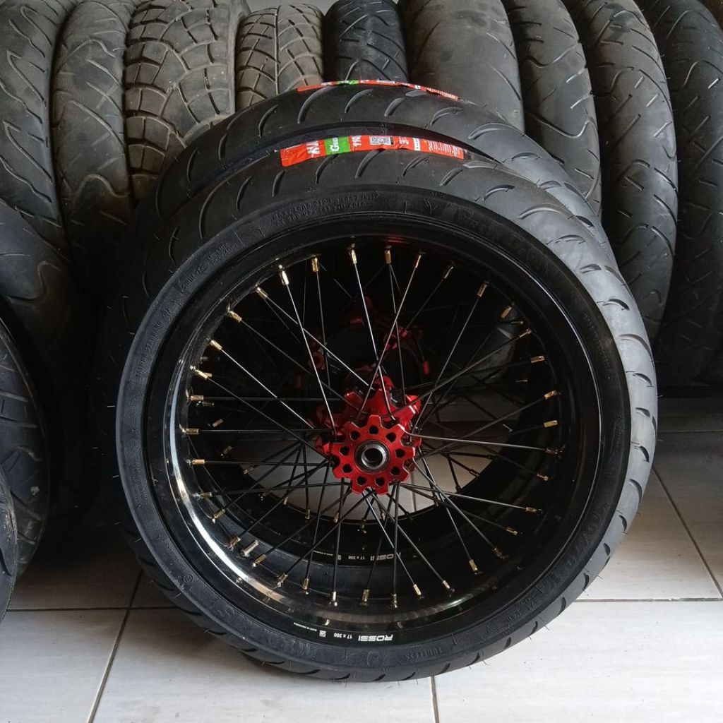 roda sumo CRF150 uk 300/350-17 tromol scarlet