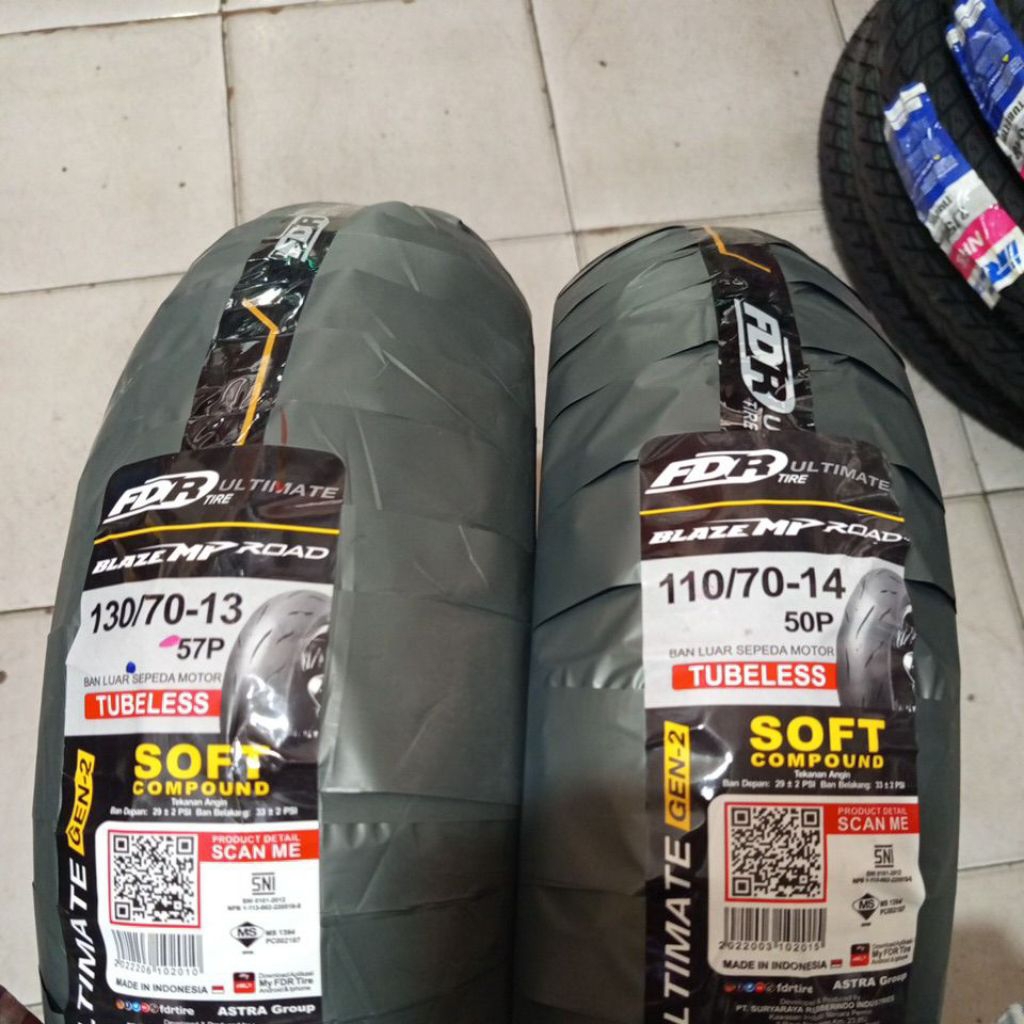 ban fdr blaze mp road ring 13/14 ukuran 130-70/13 dan 110-70/14 soft compound