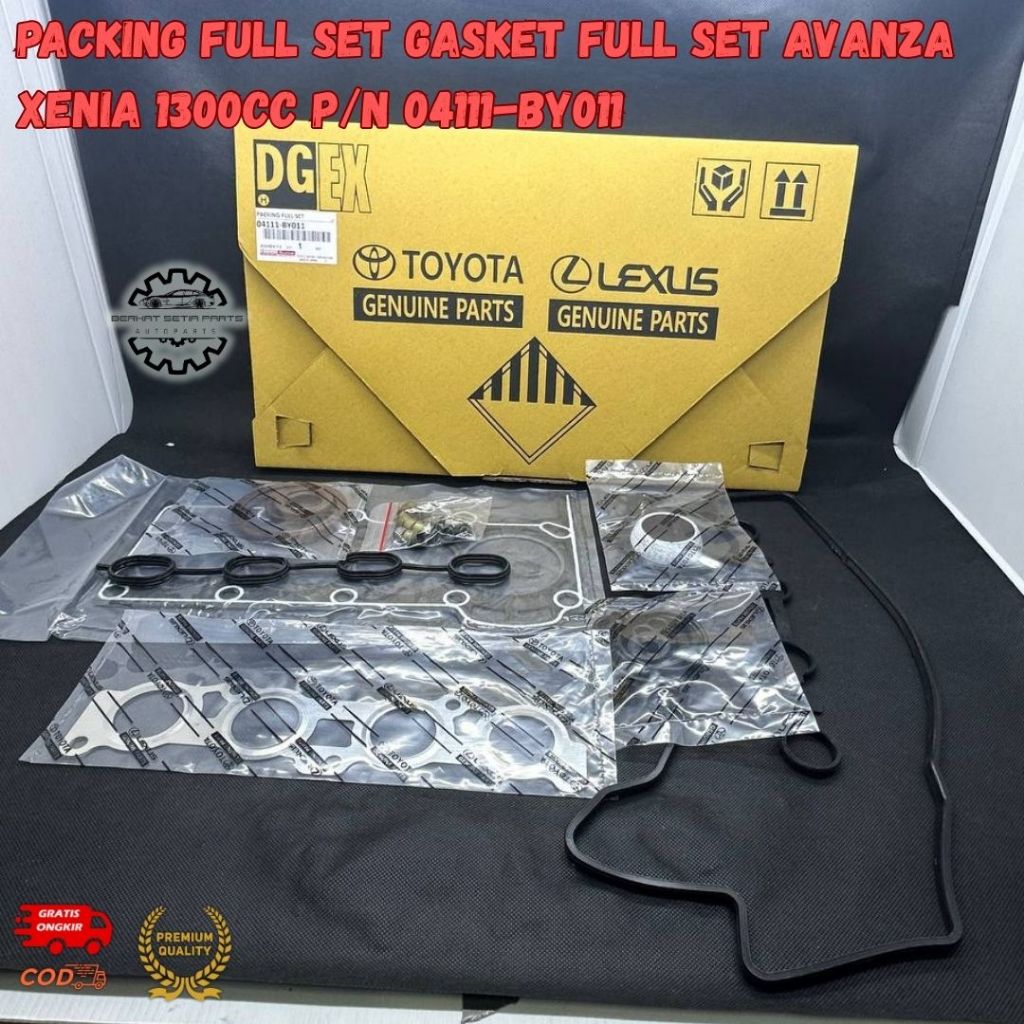 Packing Full Set Gasket Mesin Avanza Xenia 1300cc | P/N 04111-BY011 | Full Engine Gasket Set GARFIT 