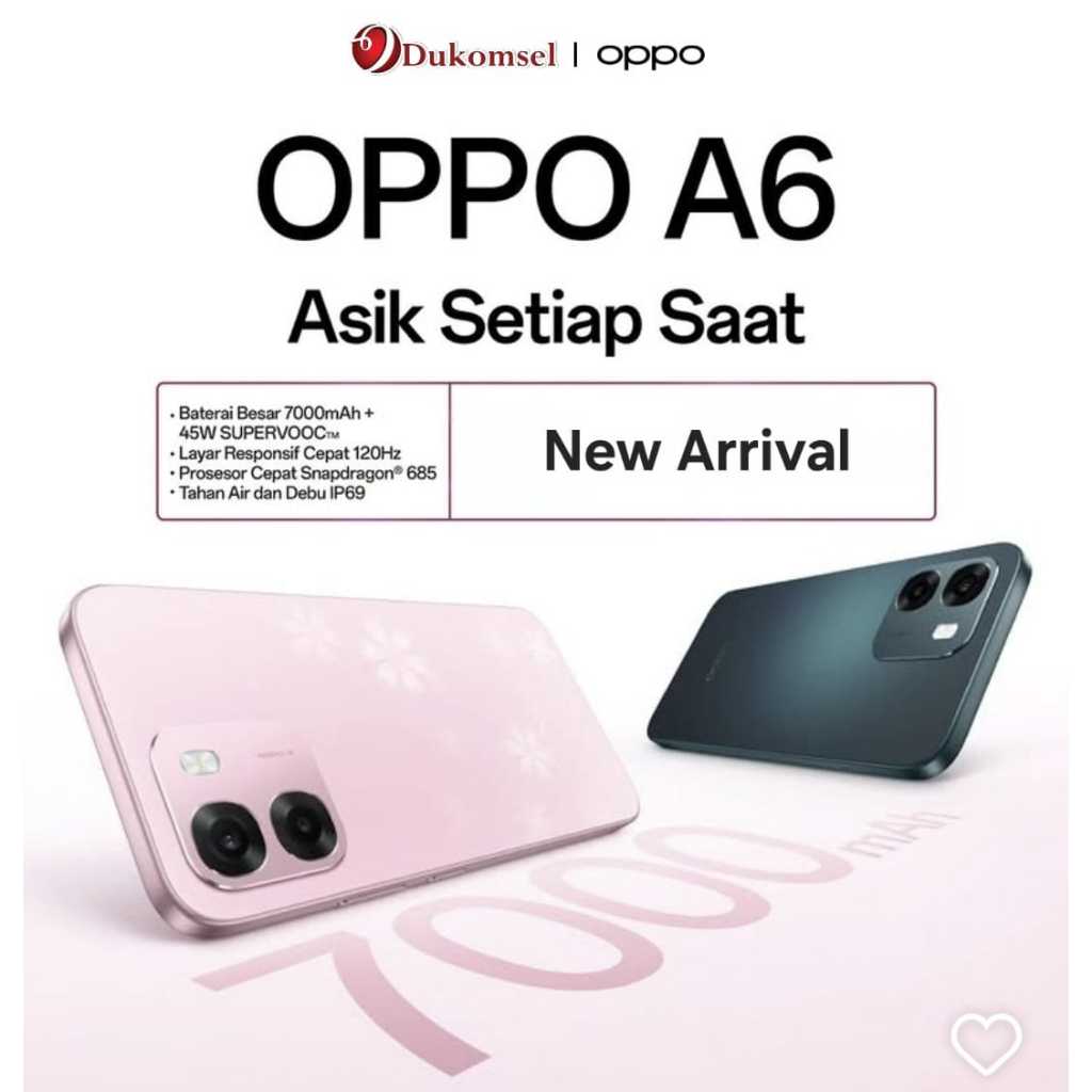 OPPO A6 4G 6GB/128GB GARANSI RESMI