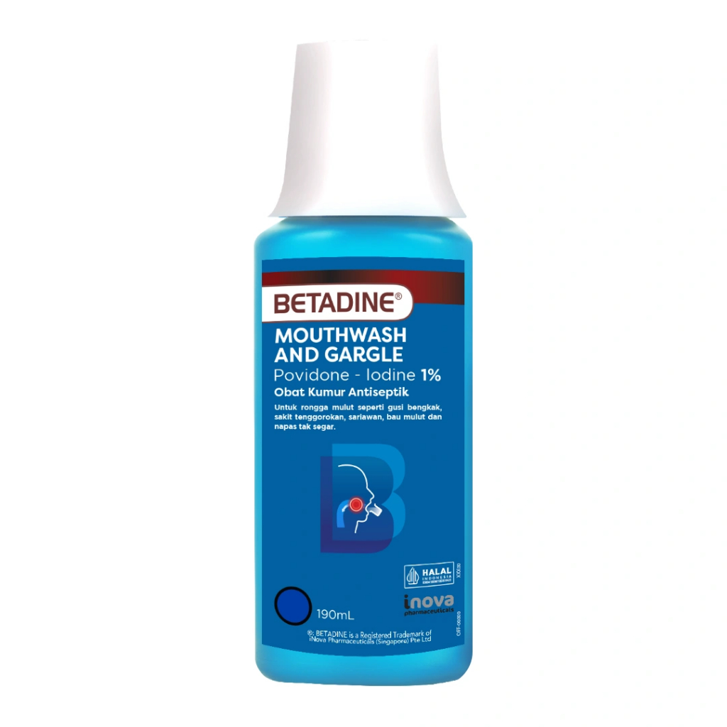 Betadine Mouthwash & Gargle/Betadine Kumur 190 ml/Betadine Gargle/Betadine Kumur 100 ml