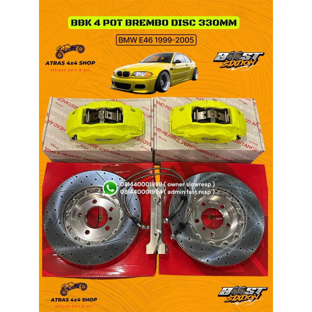 BBK F50 4 POT BMW E46 1999 2000 2001 2002 2003 2004 318i 320i 325i brembo