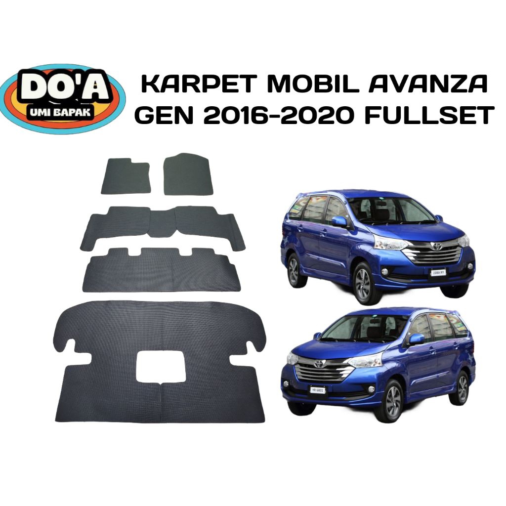 karpet mobil avanza gen 2016-2030 fullset