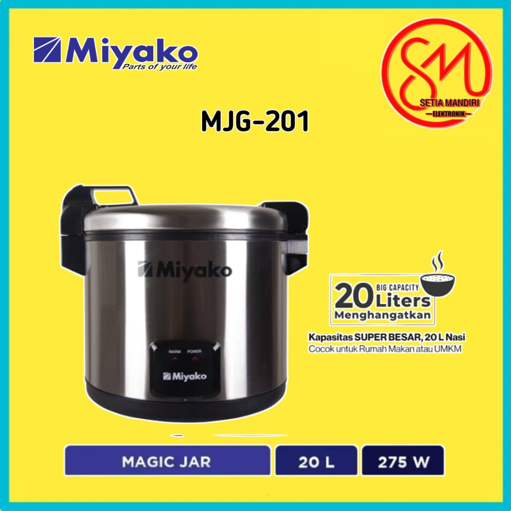Miyako MJG-201 Magic Jar 20L Penghangat Nasi - Magic Warmer