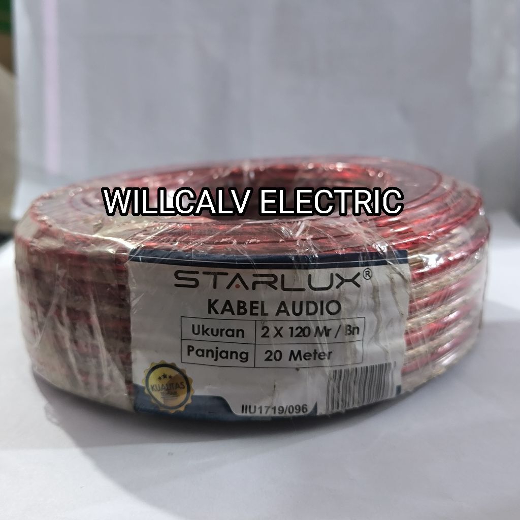 Kabel transparan 2 X 120 20 meter / Kabel transparan audio 2 X 120 20 meter