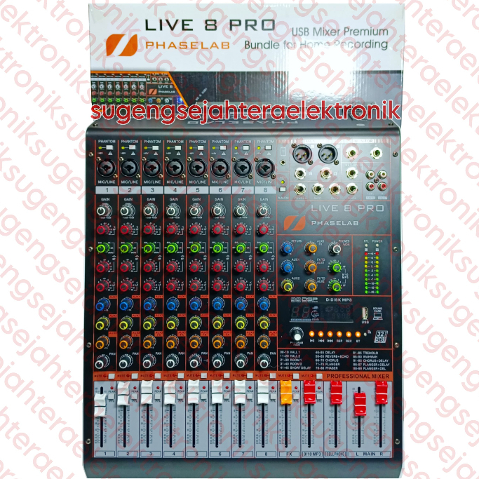 Mixer Phase Lab Live 8 Pro - 8 Channel Original