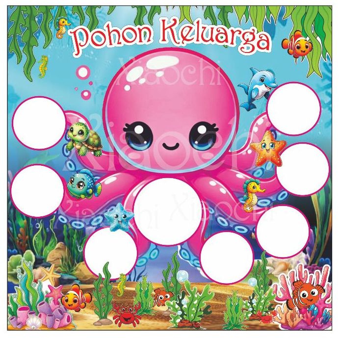 Pohon literasi khusus request/ dekorasi dinding/Pohon Keluarga literasi