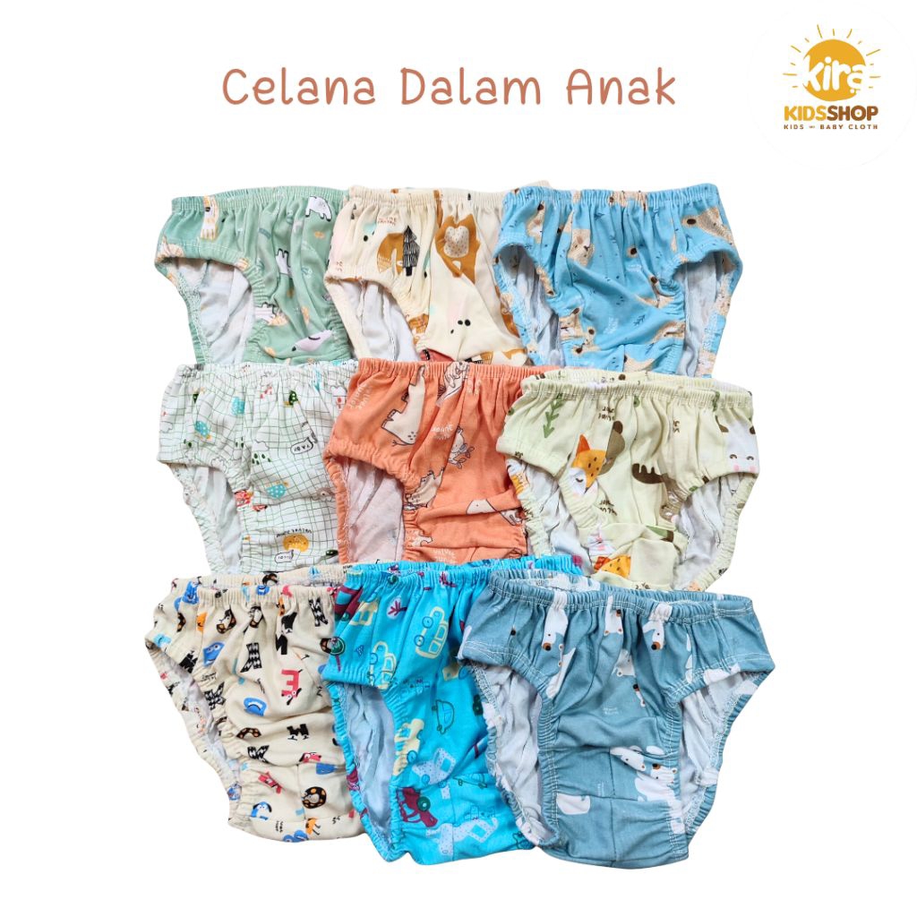 Celana Dalam Anak Cowok Cewek Usia 1-6 Tahun
