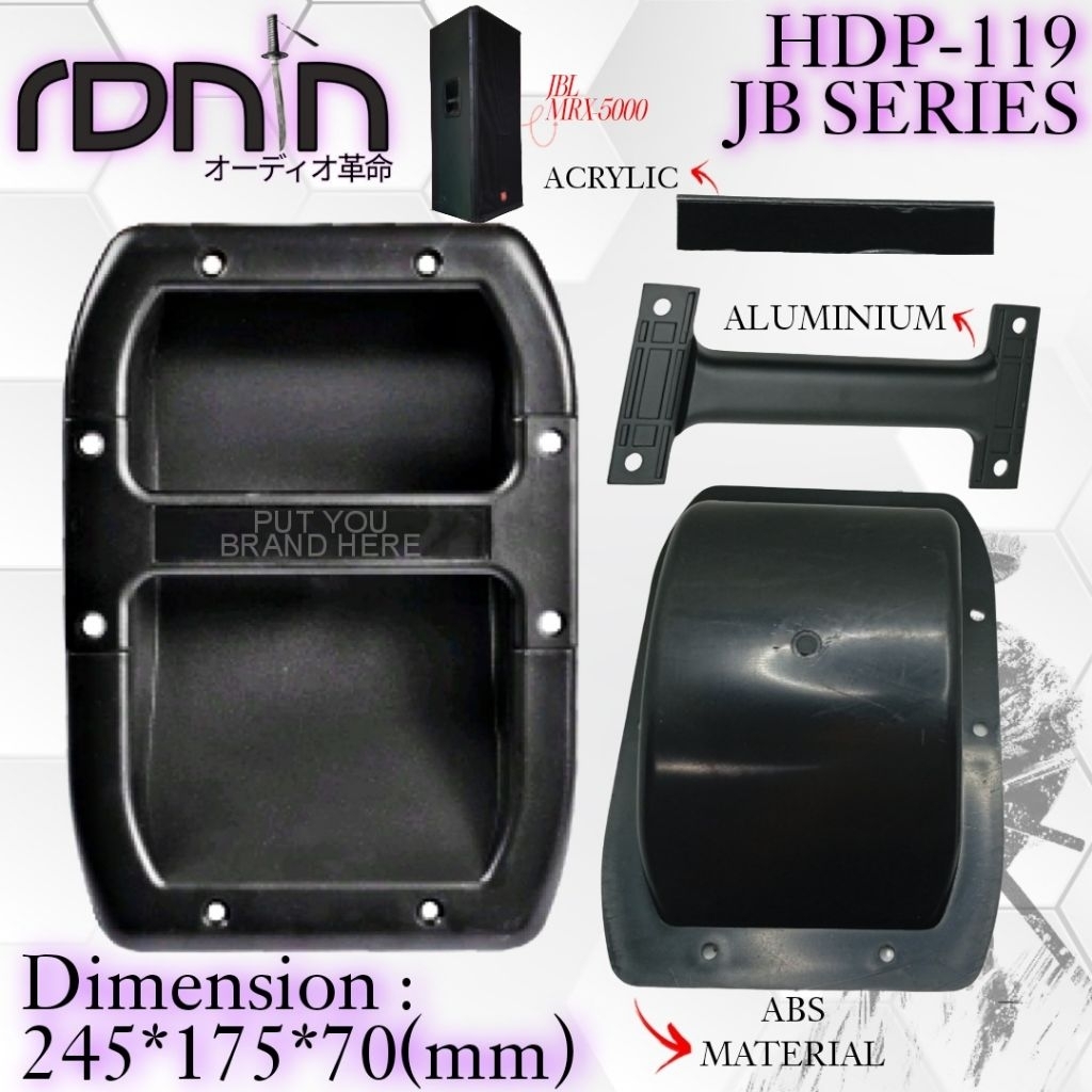 HANDLE SUB 18inch MEREK RONIN HANDEL SPEAKER BOX ABS SERI JBL-119 ORIGINAL IMPOR