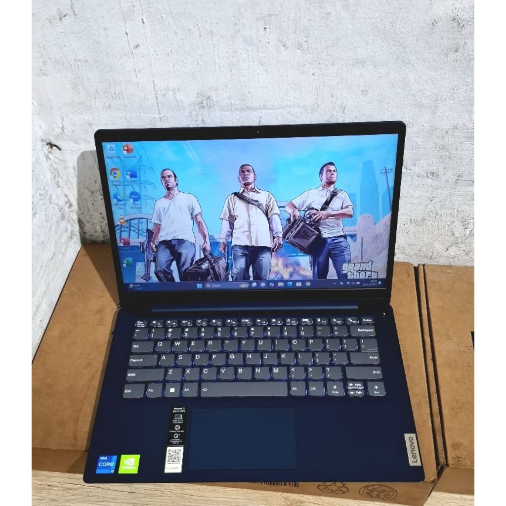 Laptop Lenovo Ideapad Slim 3 Core i5 Gen 11 Dual VGA Nvidia Mx350 Ram 8 SSD 512 FHD IPS Mulus, Slim 