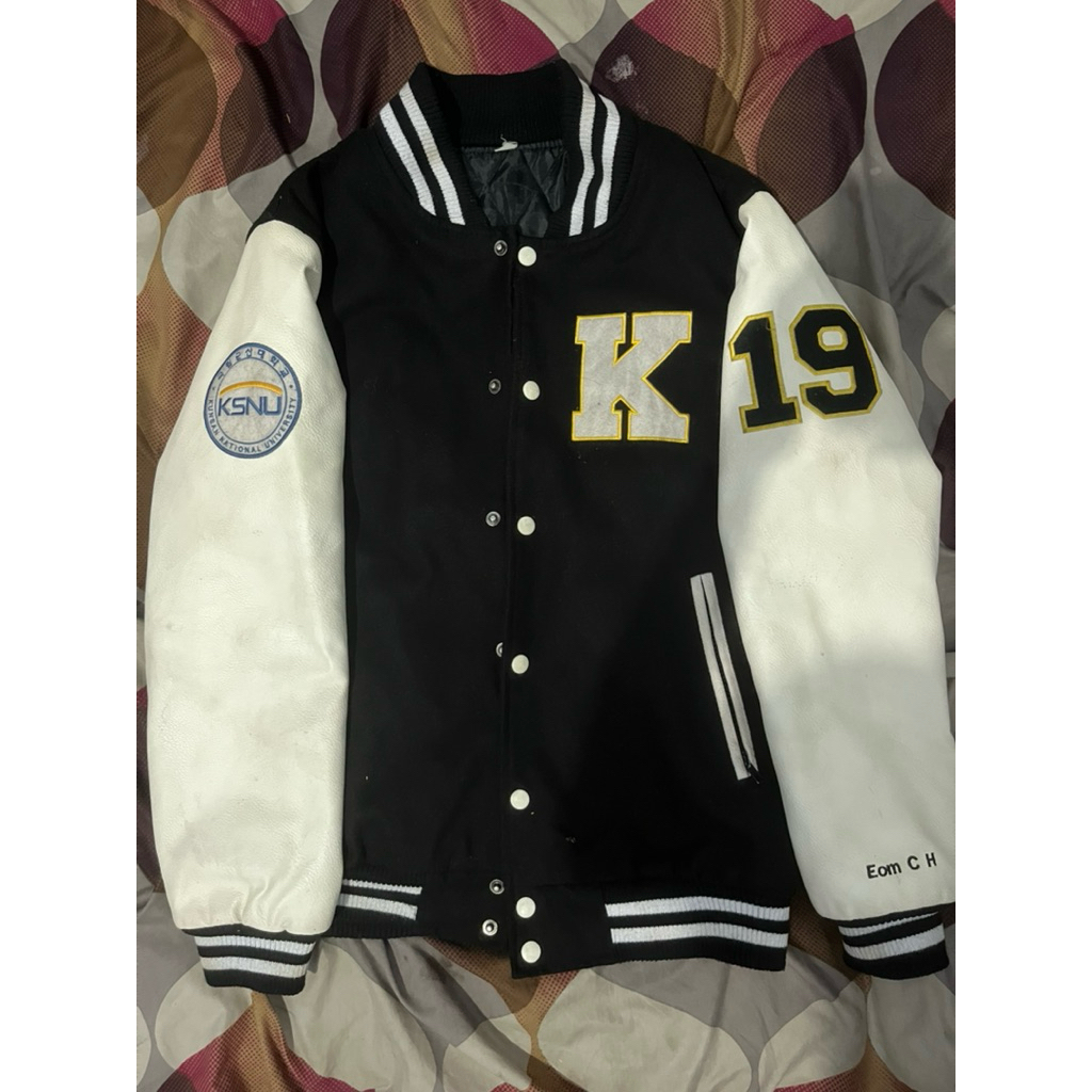 varsity leather