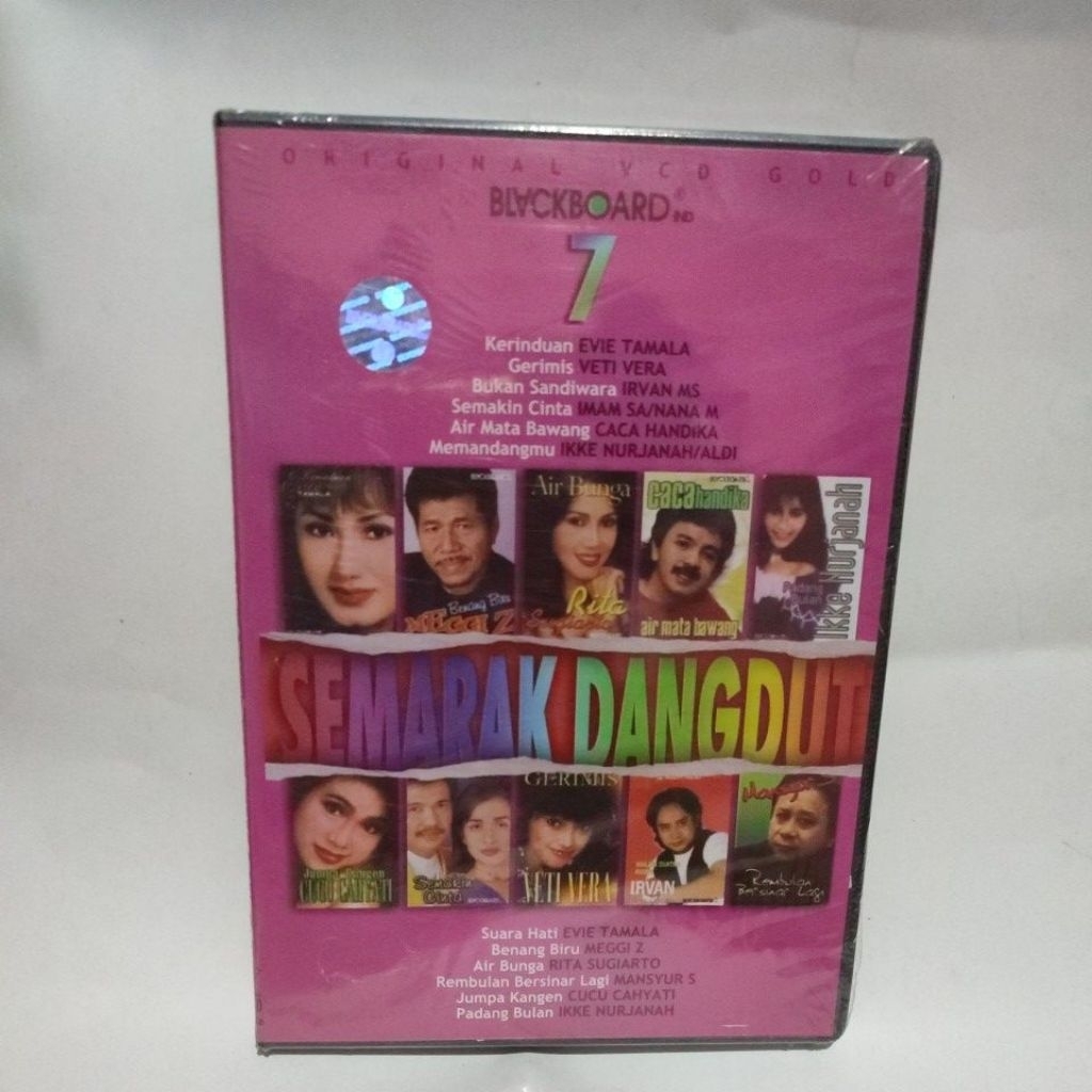 VCD KARAOKE SEMARAK DANGDUT VOL7 IKKE NURJANAH EVIE TAMALA IRFAN MANSYUR S RITA SUGIARTO MEGGI Z VET