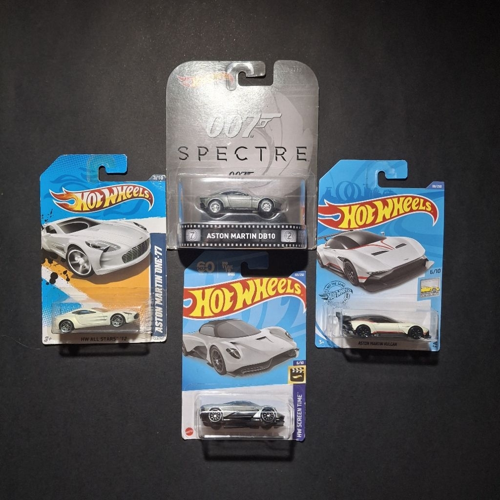 Hot Wheels Set Aston Martin (Aston Martin One-77, Hot Wheels Premium James Bond 007 Spectre, Aston M