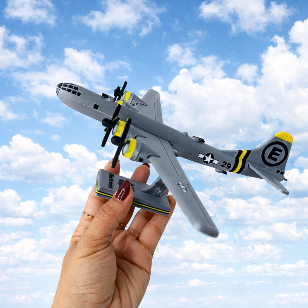 Kit Card Military Aircraft B29 Superfortress Plane Miniatur Pesawat Rakit Realistis